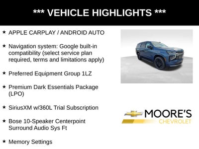 2025 Chevrolet Tahoe Premier