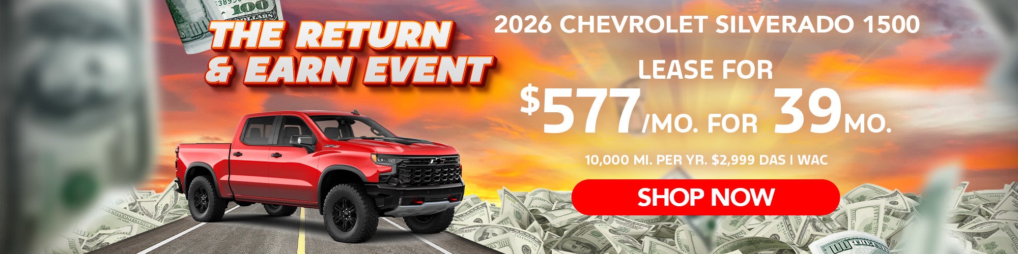 2026 Chevrolet Chevrolet Silverado 1500 - Low Lease Payments