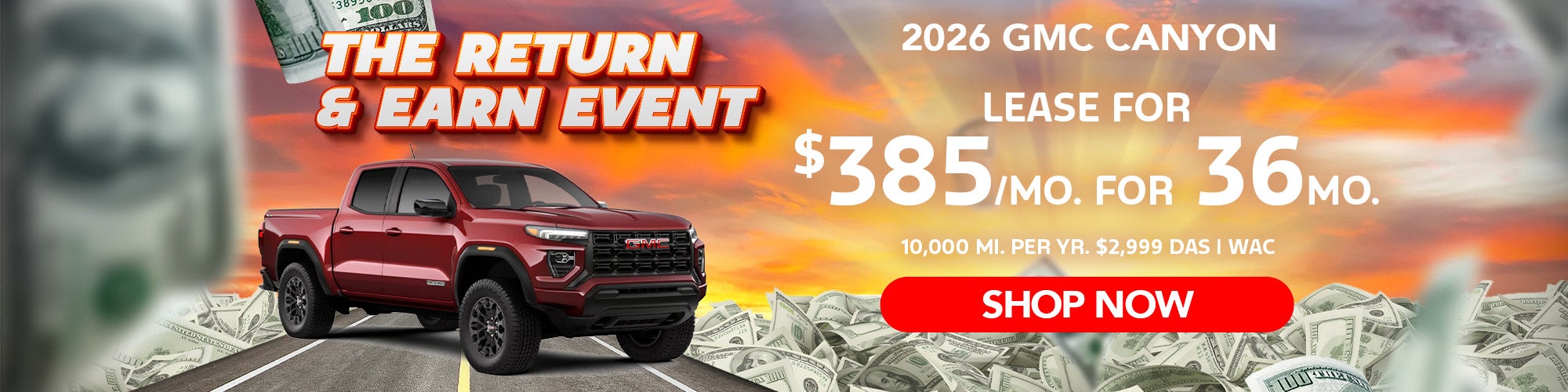 2026 GMC Canyon - Low Lease Payment